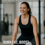 Fit woman in gym demonstrating strong posture while lifting, highlighting the benefits of posture correction for fat loss, confidence, and injury prevention with TurnFit Personal Trainers in Vancouver