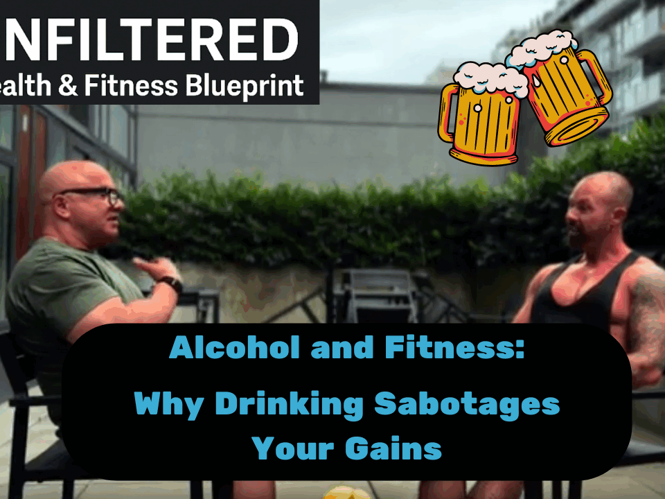 Person in workout clothes holding a weight while refusing a beer, symbolising the decision to avoid alcohol to support muscle growth and recovery
