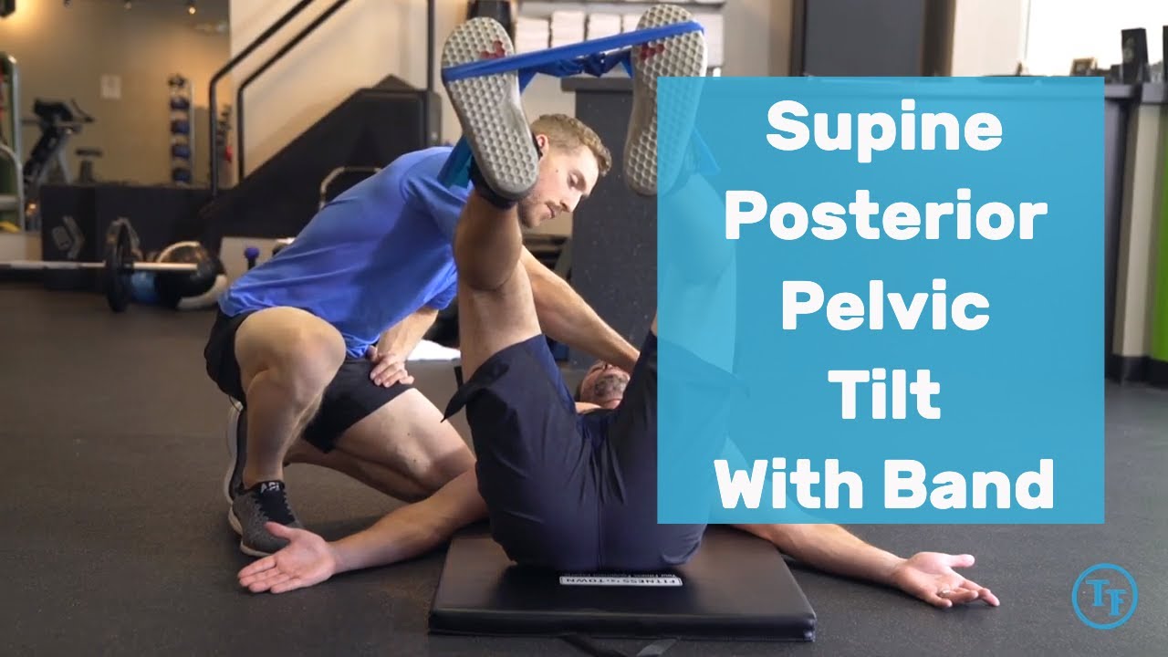 How To Do Supine Posterior Pelvic Tilt With Band Turnfit Method