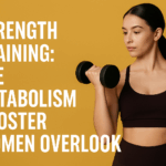 Woman lifting weights with glowing energy lines representing boosted metabolism – TurnFit Personal Trainers Vancouver